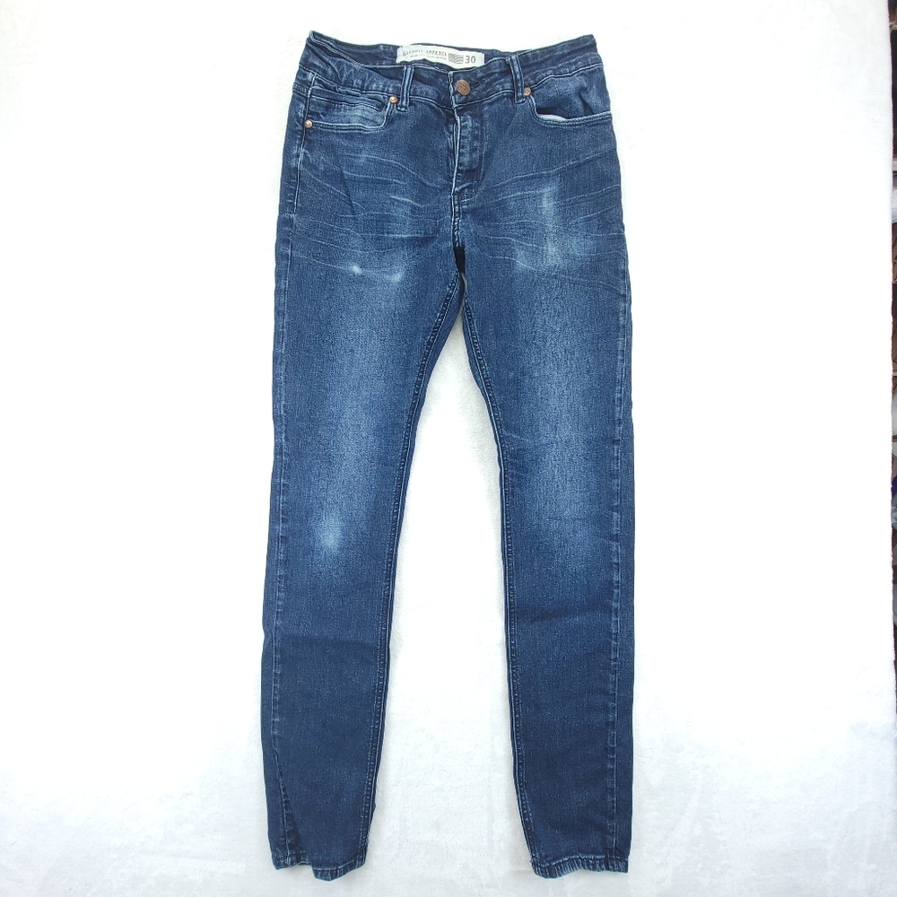 Barbell Apparel Jeans Men's Size 30 Blue Straight 30X32 Stretch Denim
